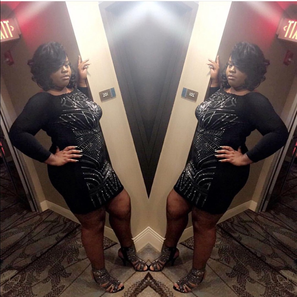 Black Studded Dress